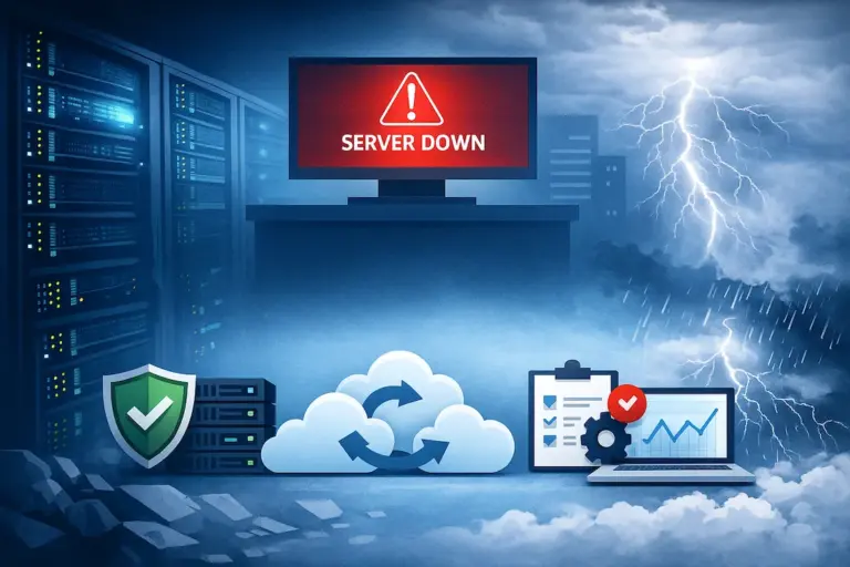 continuidad de negocio sistema caido